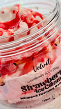Load image into Gallery viewer, Strawberry Icecream Whipped foaming body butter
